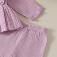 thumbnail image 5 of Gubotare Toddler Girl Clothes Fall/Winter Girls 2 Piece Outfits Long Sleeve Sweatshirt & Pants Fall Clothing Set Size 2T 3T (Light Purple,2-3 Years), 5 of 5