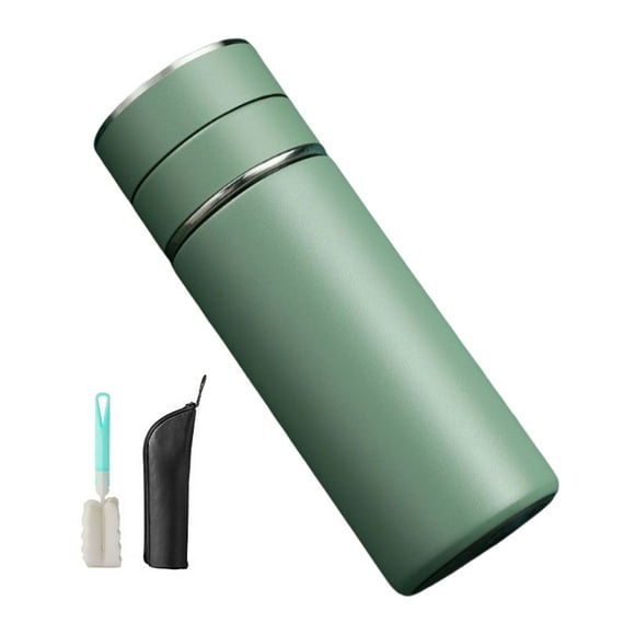 Taza de vacío Toystoory botella de Acero inoxidable 400ml Verde