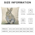 thumbnail image 6 of Acheng Easter Decor Easter Bunny Pillow Cover Spring Decor Easter Rabbit Pillow Chusion Covers 2pcs White, 6 of 6