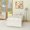 White, variant on Wood Platform Bed with Headboard,Footboard and Wood Slat Support, Gray