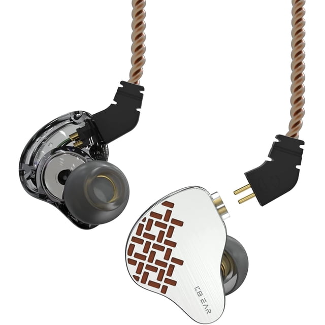 KBEAR Rosefinch - Auriculares intraaurales con cable de alta fidelidad y diafragma biológico DD, potentes