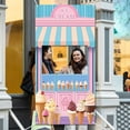 thumbnail image 3 of Ice Cream Shoppe Background Photo Door Banner Ice Cream Theme Large Fabric Photo Door Backdrop Props Decor Funny Ice Cream Face in Hole Photo Backdrop Party Supplies, 3 of 7
