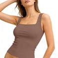 thumbnail image 6 of Sleeveless Slim-Fit Tank Top for Women Square Neck Solid Color Cami Soft Breathable Stretchy Basic Layering Top for 2026 Daily Casual Wear, 6 of 7