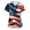 White(American Flag Stars Striped), variant on Iaqnaocc Patriotic Scrubs for Women 4th of July American Flag Nursing Uniform Trendy V-Neck Side Slits Scrub Tops July 4th Celebration Short Sleeve Nursing Scrubs with Pockets Red 4XL