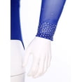 thumbnail image 7 of TiaoBug Men Sheer Mesh Dance Shirts Gymnastics Bodysuit Salsa Samba Cha Cha Tango Dance Leotard Blue M, 7 of 7