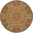 thumbnail image 1 of Unique Loom Austin Vintage Area Rug 8' x 8' Round Navy Blue/Tan, 1 of 2