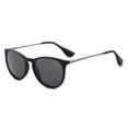 thumbnail image 1 of Gafas de sol SUNGAIT Vintage Round para mujer/hombre con montura negra, 1 of 6