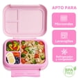 thumbnail image 4 of Lonchera para niña tipo bento box, lunch box con 3 divisiones, sellado hermetico anti fugaz (Unicornio / Arcoiris), 4 of 7