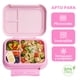 thumbnail image 4 of Lonchera para niña tipo bento box, lunch box con 3 divisiones, sellado hermetico anti fugaz (Unicornio / Arcoiris), 4 of 7