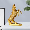 thumbnail image 1 of Estatua de europeo Decoración de escritorio y Regalos novedosos Escultura de animales para gabinete de Estante salto Baoblaze Caballo estatuilla escultura, 1 of 8