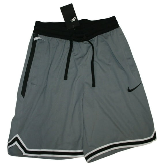 Nike Men's Dri-FIT DNA Basketball Shorts (Heathered Gray/Black/White) Medium