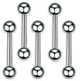 thumbnail image 3 of 60 unids/set de Acero inoxidable Perfecl Piercings para el cuerpo Estilos mixtos Plata 6mm, 3 of 8