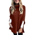 thumbnail image 2 of IMENGL Robe Chandail à Manches Longues Grande Taille, Rouge TG, Taille m-2TG, 2 of 5