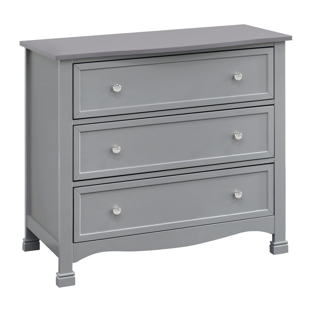 DaVinci Kalani 3 Drawer Dresser in Grey Finish Walmart