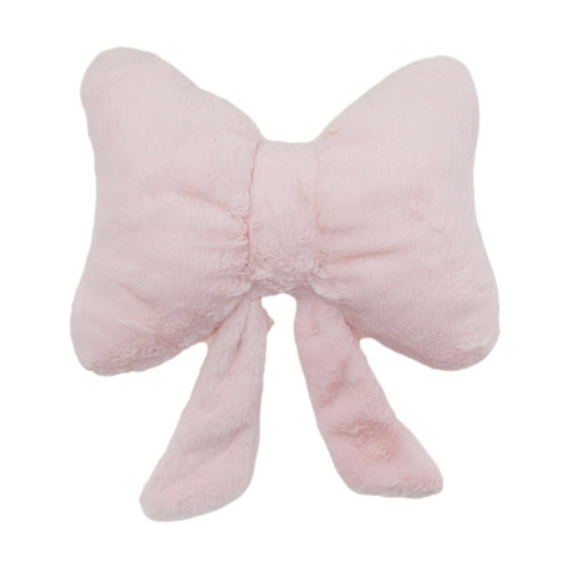 Almohada de arco Bownot Almohada de almohada simple Camión de cojín de cojín de cojín para la sala de estudio de asiento automotriz de interior sofá Rosa