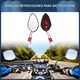 thumbnail image 3 of Espejo Laterales Retrovisor Universal Para Motocicleta 1 Par  Araña Belug, Negro Rojo, 3 of 5
