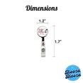 thumbnail image 4 of I'm Likely To Make Pour Poor Decisions Funny Wine Saying Retractable Reel ID Badge Key Card Name Tag Holder with Clip, 4 of 7