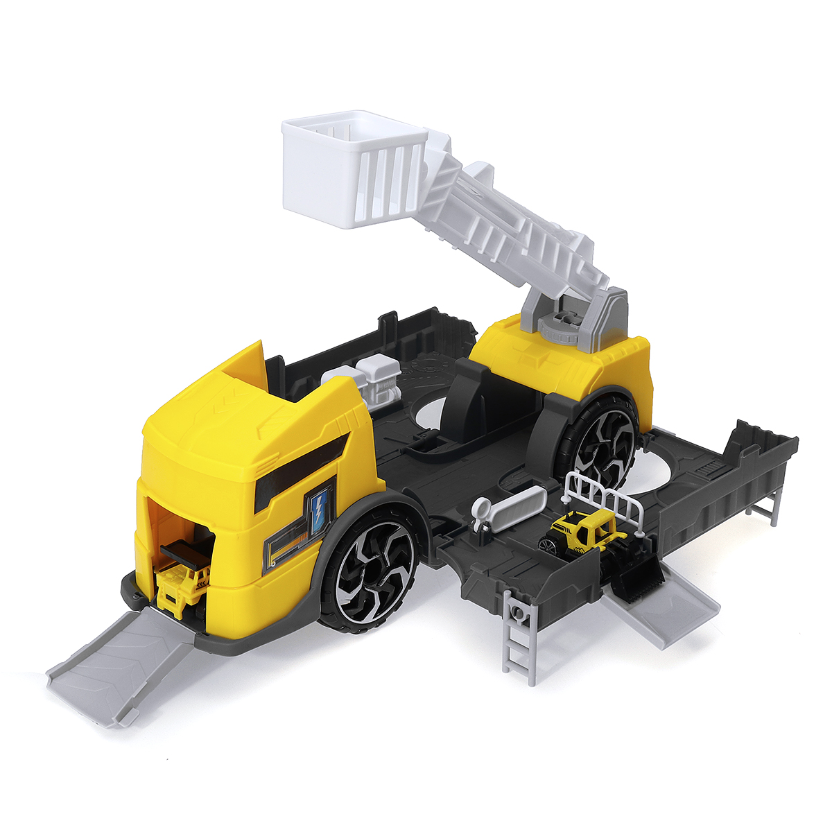 1:24 Scale Truck Car Model Car Engineering Trailer Loader Truck Car Kids Toy Birthday/Holiday Gifts - image 3 of 10