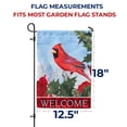 thumbnail image 7 of America Forever Red Cardinal Garden Flag Double Sided Vertical 12.5 x 18 inches for Outdoor, Yard, Porch Welcome Winter Happy Holidays Snowbirds Snowfall Red Flowers Garden Décor, 7 of 7