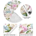 thumbnail image 2 of FMSHPON Lilac FlowersEaster Bunny Xmas Christmas Tree Skirt Stand Mat for Holiday Party Decoration Indoor Outdoor 36 inches, 2 of 6