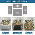 thumbnail image 6 of Xoenoiee Hippie Daisy Print Stretch Recliner Couch Covers Chair Cover Form Fitted Non Slip Reclining Slipcovers for Standard Size Recliner, 6 of 7