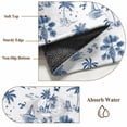 thumbnail image 6 of Blue Tropical Plant 2'x6' Runner Rugs for Hallway Kitchen Bedside Non Slip Washable, Summer Palm Trees Coastal Nautical Entryway Rug Runners with Rubber Backing, Long Carpet Runner for Laundry Room, 6 of 8