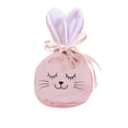thumbnail image 2 of Rewenti Easter Bunny Gift Bags with Drawstrings Velvet Ear Candy Bags Egg Hunt Baskets, 2 of 6