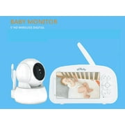 Gtekpros MB518 Video Baby Monitor 5" Screen 1080P HD Baby Camera 5200mAh 2-Way Audio Temperature Monitoring Lullabies Pan-tilt Infrared Night Vision