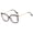 Black Leopard, variant on New Fashion TR90 Retro Women's Flat Frame Glasses Latest Trendy Square Decorative Eyeglasses