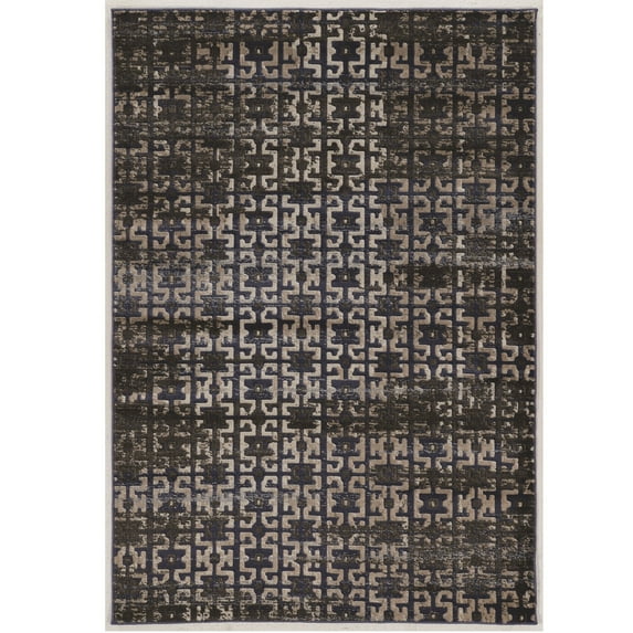 Linon Power Loomed Jewel Collection Vintage Maz3 Polypropylene Rug