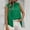 Green, variant on New summer arrivals Olyvenn Women's Fake Two Piece Fashion Tops Pleated Tanks for Summer Solid Color Crew High Neck Sleeveless Casual Tops Red S