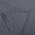 thumbnail image 7 of CFLVAEK Wide Leg Trouser Style Cotton Linen Pants for Petite Women with Elastic High Waist Petal Shaped Cuff Pant Baggy Solid Pocket Beach Trousers Loose Tall Length Lounge Pants S Gray, 7 of 7