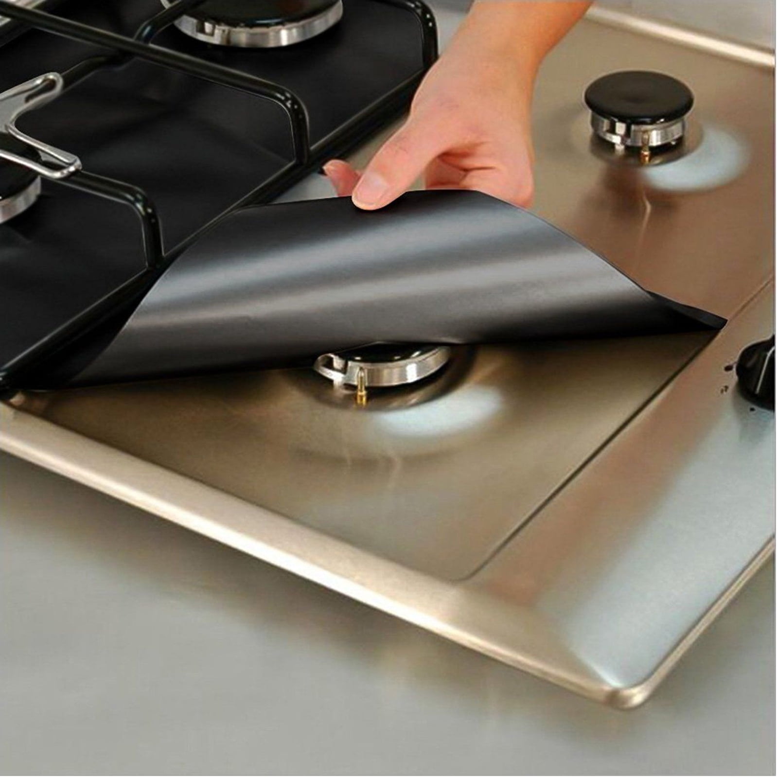 Details about   1-10X Gas Range Stove Top Burner Protector Reusable Liner Clean Non-stick Cover 