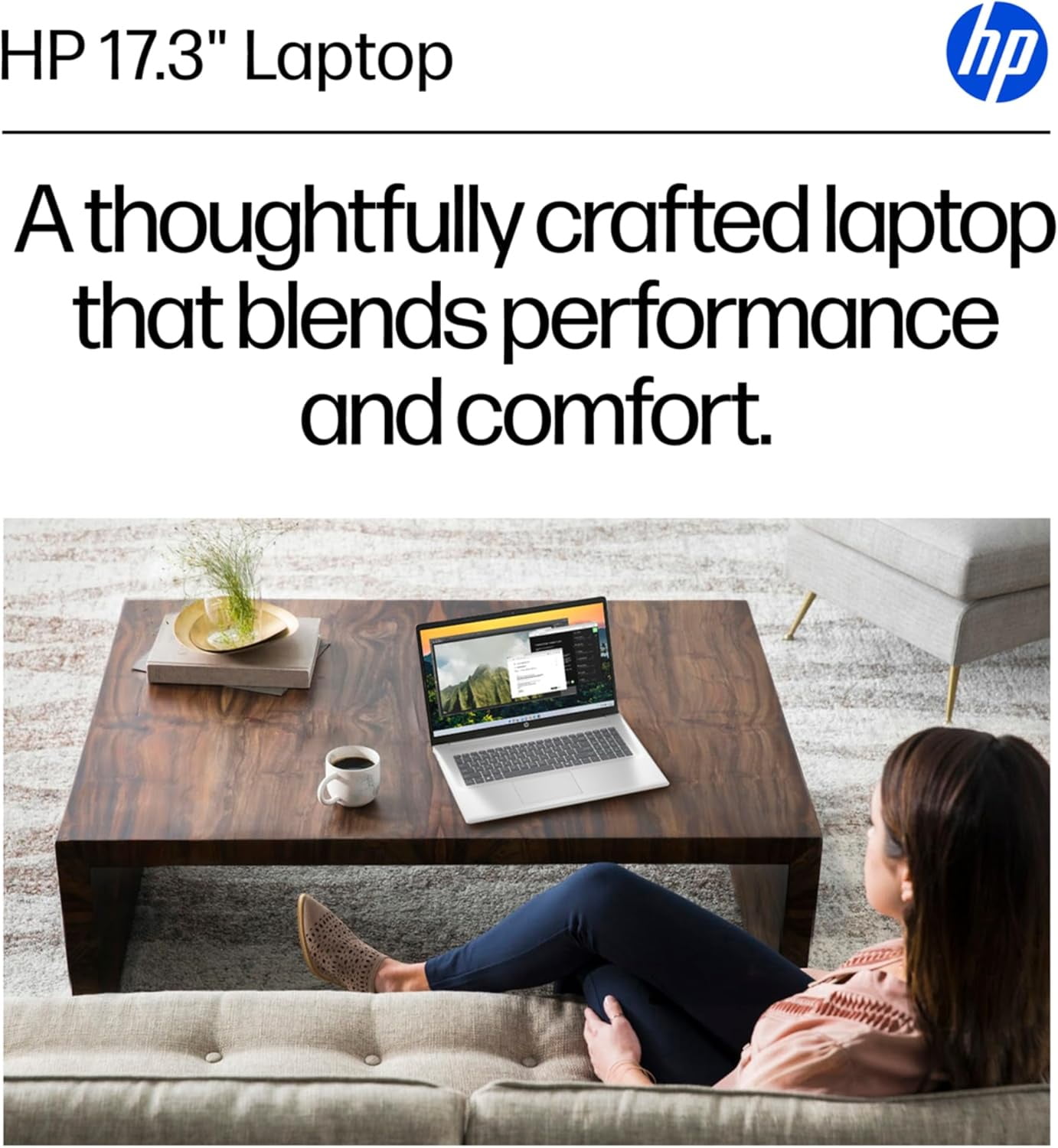 HP Newest 17 17.3" Full HD Laptop Computer For Student and Business, Intel Core i3-N305, Copilot AI Laptop, 8GB RAM, 256 GB PCIe SSD, Intel Iris Xe, Windows 11 Home,MS Lifetime Office,Gift Set