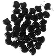 thumbnail image 2 of Czech Glass, 2-Hole Ginko Beads 7.5mm, 10 Grams, Jet Black, 2 of 2