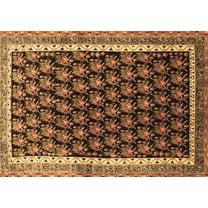 Ahgly Company Indoor Rectangle Persian Brown Traditional Area Rugs, 5' x 7'