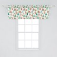 thumbnail image 2 of Ambesonne Christmas Valance Pack of 2, Theme Xmas, 54"X18", Multicolor, 2 of 2