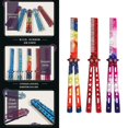 thumbnail image 3 of Hair Comb Butterfly Shape Ergonomics Handle Professional Colorful Practice Claw Folding Comb For Salon, 3 of 5