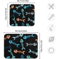 thumbnail image 3 of Dish Drying Mat Fish Skeleton Microfiber Kitchen Dish Mat Super Absorbent Dish Drainer Mat Fast Drying Heat-resistant Drying Mat for Kitchen Counter, 16"x18", 3 of 7