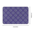 thumbnail image 3 of Bingfone Lavender Flowers Door Mat 16"x24" Front Entrance Non-Slip Low Profile Washable for Entryway, 3 of 7