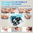 thumbnail image 5 of 2026 Upgrade 4D Massage Chair Full Body with Sonicwave Rhythmic Massage, Zero Gravity Massage Chair with Phone Controller and Holder, 16 Auto Modes, Waist & Calf Heating, Ai Voice, White, 5 of 12