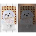 thumbnail image 2 of Maltese Fall Leaves Portrait Ceramic Night Light, 2 of 2