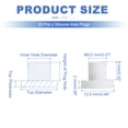 thumbnail image 2 of Uxcell 25 Pcs Tapón de Silicona en Forma de T, Diámetro 9.5 mm/0.37 Pulgadas, Tapón de Silicona Impermeable Reutilizable, Sellado Sólido, Tapón Redondo para Agujeros de Equipos, Blanco, 2 of 7