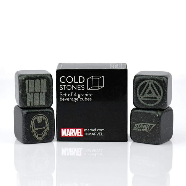 Set coleccionable de piedras frías de Iron Man con cubos de granito