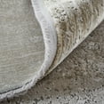 thumbnail image 5 of HomeRoots 512120 10 x 13 ft. Tan Ivory & Gray Abstract Power Loom Distressed Rectangle Area Rug with Fringe, 5 of 5