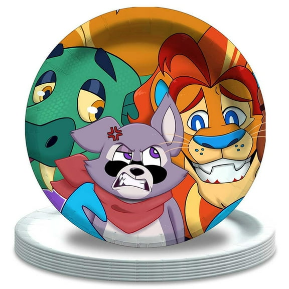 Indigo Park Birthday Plates Disposable Dinnerware Party Supplies Decorations Tableware