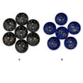 thumbnail image 4 of Jumpingount 100 piezas de botones de madera, pintura de flores de agujeros, manualidades DIY para manualidades Accesorios de disfraces Negro Jumpingount AP010255-01, 4 of 6