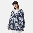 thumbnail image 4 of Fotbe White Leaves Men's Women's UPF 50+ Sun Protection Jacket Hooded Cooling Shirt with Pockets Hiking Outdoor Performance-Medium, 4 of 8