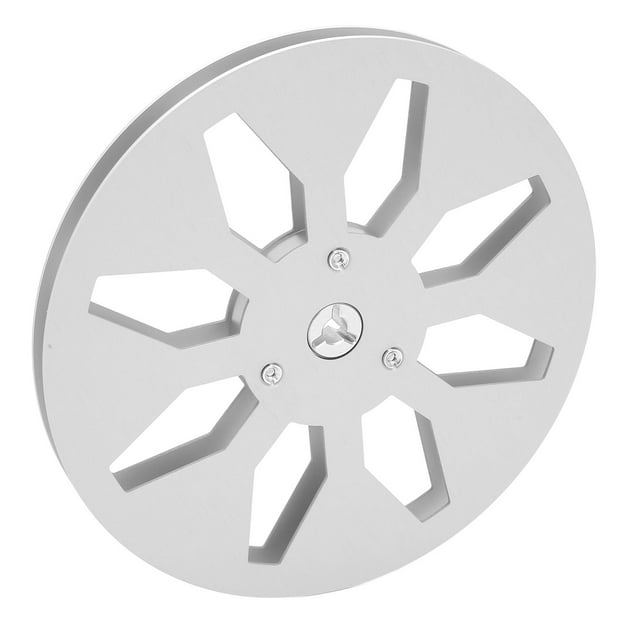 Open Reel Takeup Reel, Opening Machine Part Empty Tape Reel 1/4 7 Inch for Reel To Reel Tape Player Black,Silver