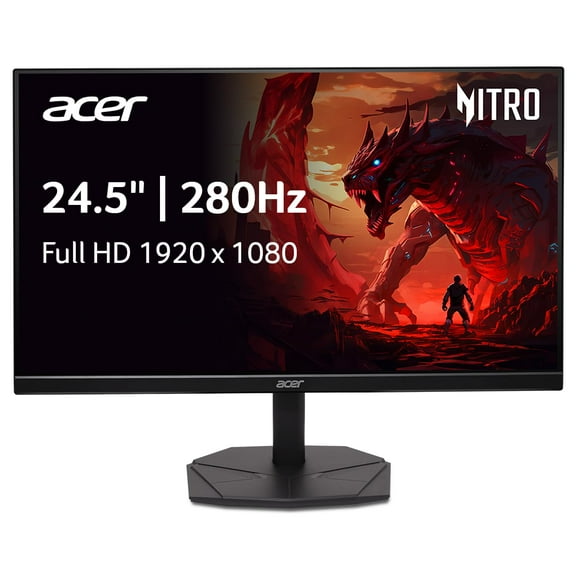 Monitor acer Nitro KG251Q Z1biIP de 24,5 pulgadas, FHD, 280 Hz, AMD FreeSync